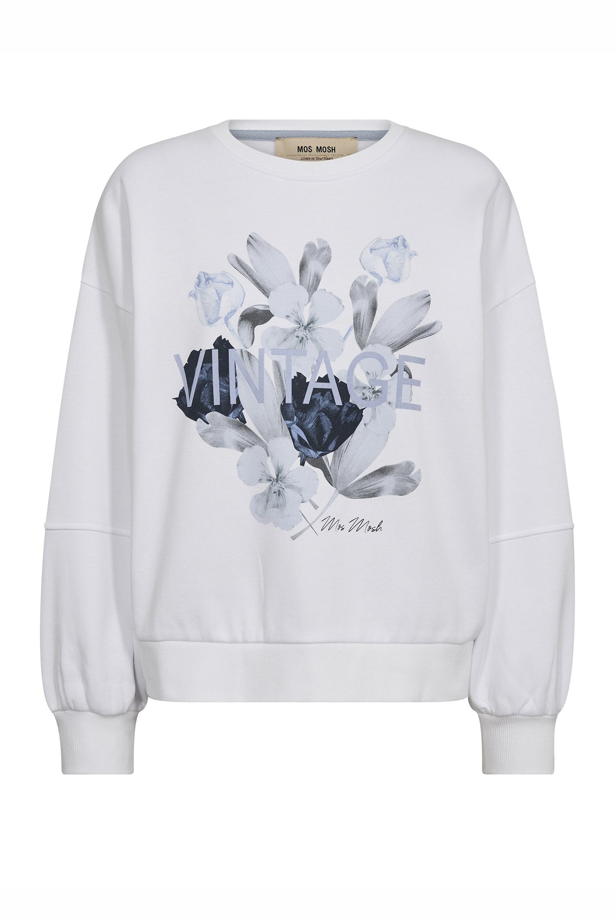 MMNati O-LS Sweatshirt White - 176110
