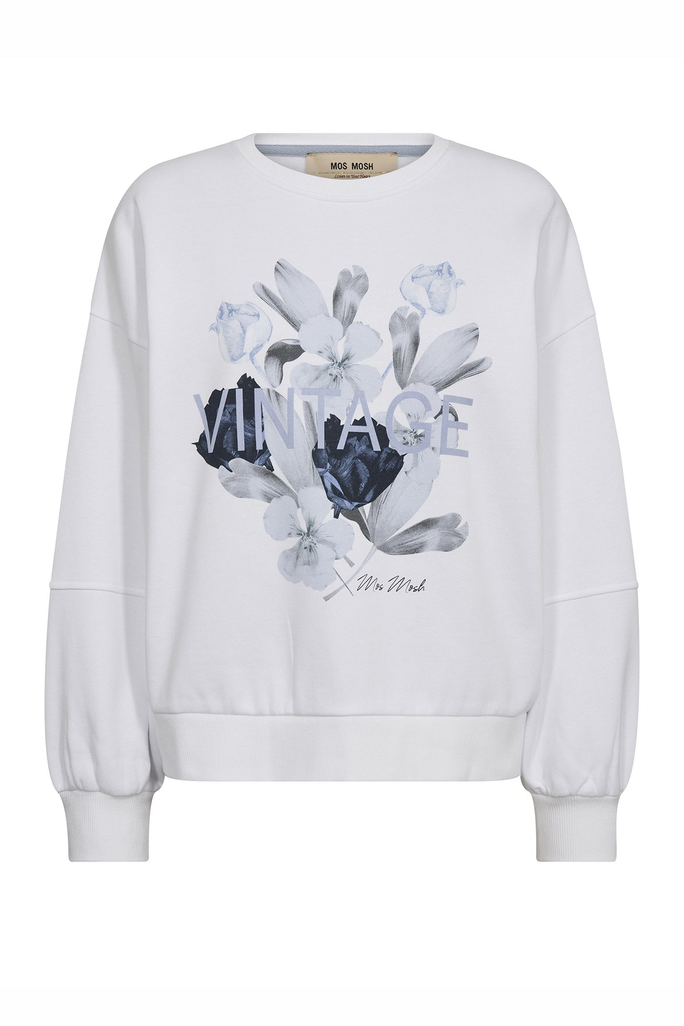 MMNati O-LS Sweatshirt White - 176110