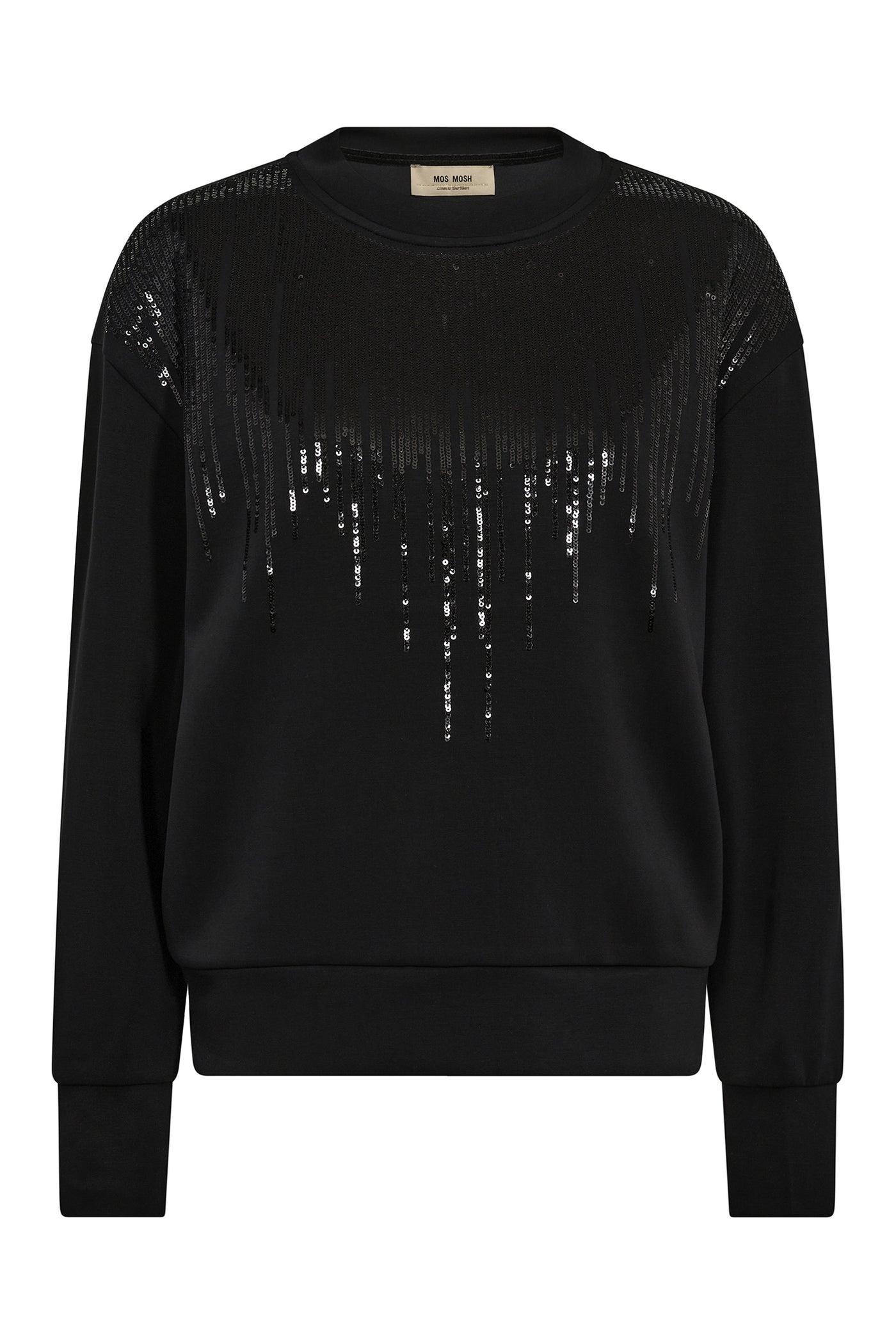 MMNeve O-LS Glam Sweatshirt Black - 175350