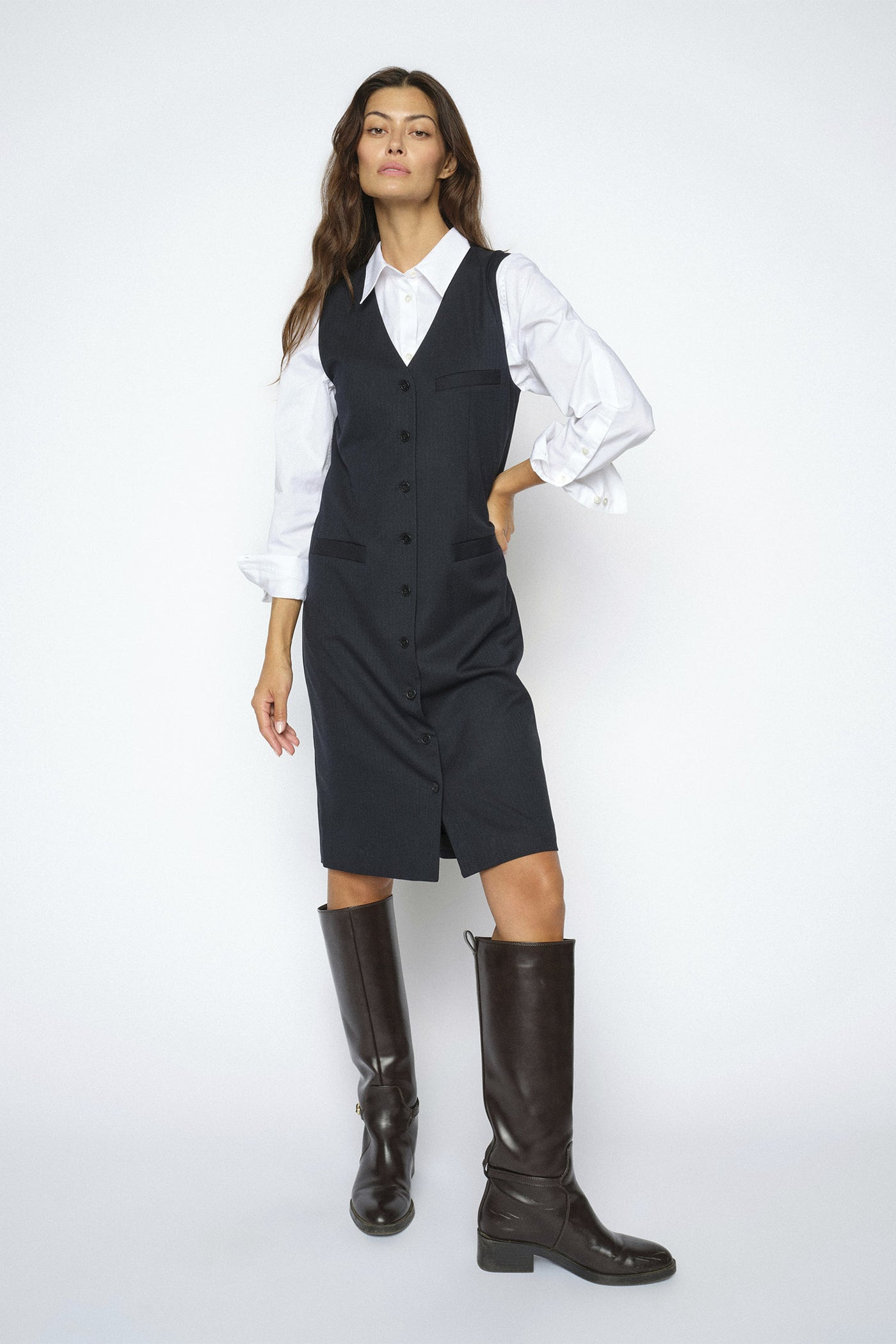 MMNilla Caro Dress Salute Navy - 181900