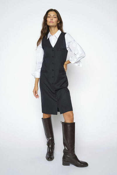 MMNilla Caro Dress Salute Navy - 181900 Thumbnail
