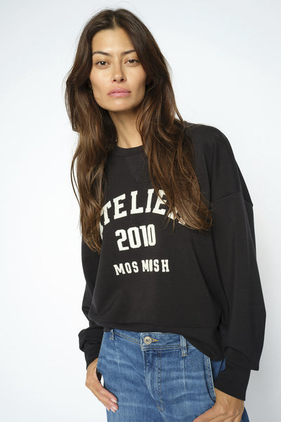 MMNima O-LS  Sweatshirt Black - 177510 Thumbnail