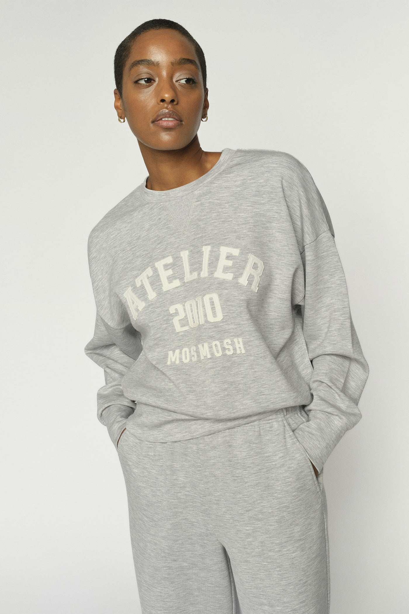 MMNima O-LS  Sweatshirt Grey Melange - 177510