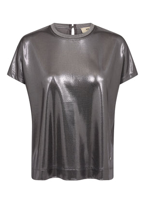 MMNivola O-neck Metallic Tee 167520 Mockingbird