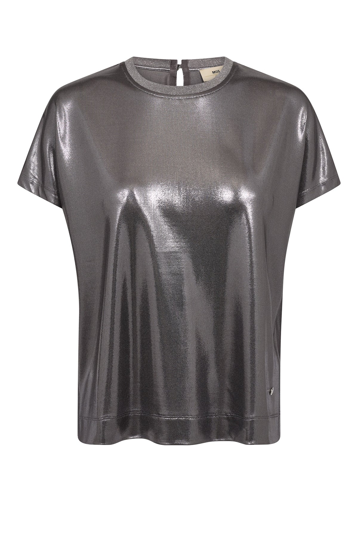 MMNivola O-neck Metallic Tee 167520 Mockingbird