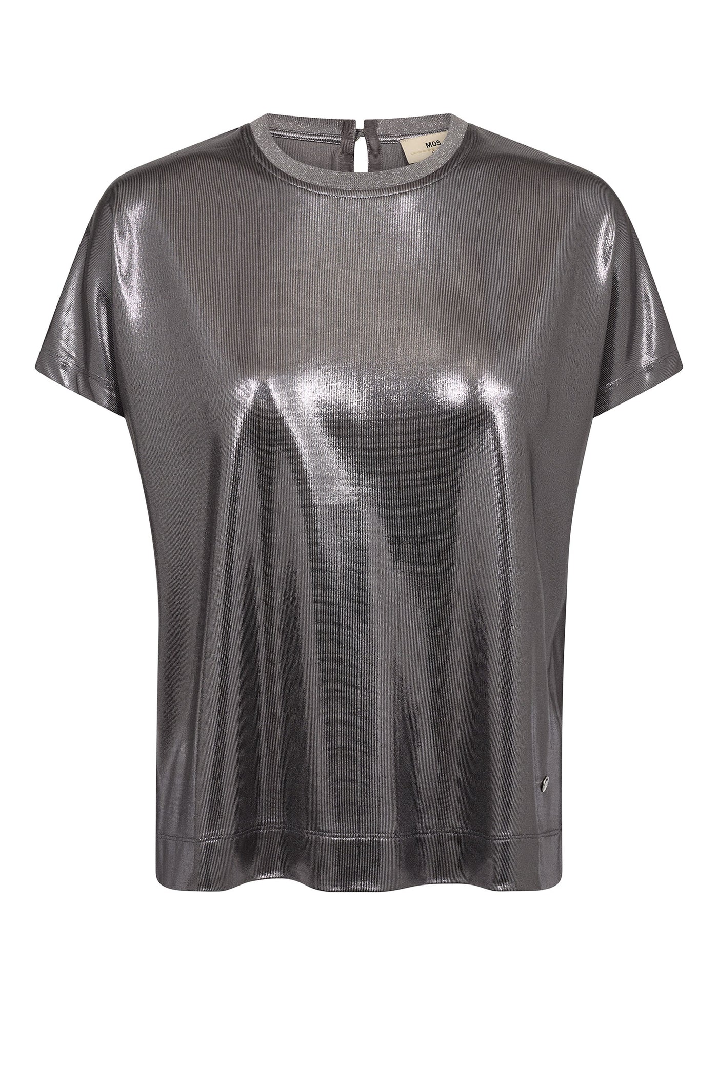 MMNivola O-neck Metallic Tee 167520 Mockingbird