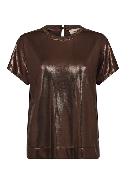 MMNivola O-neck Metallic Tee Bracken Thumbnail