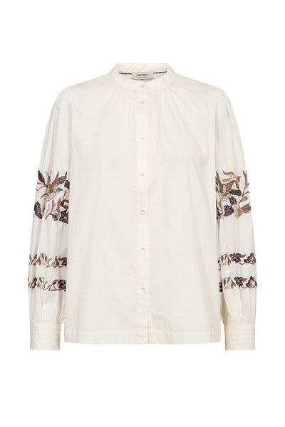 MMNotto Embroid Shirt ECRU - 181080 Thumbnail
