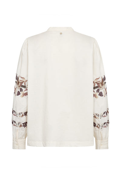 MMNotto Embroid Shirt ECRU - 181080 Thumbnail