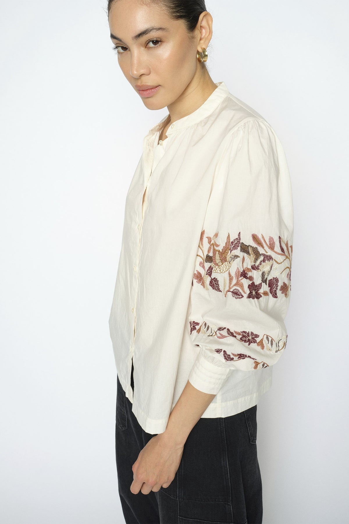 MMNotto Embroid Shirt ECRU - 181080