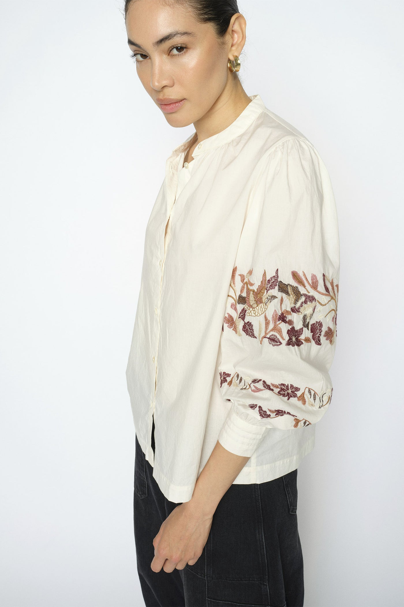 MMNotto Embroid Shirt ECRU - 181080