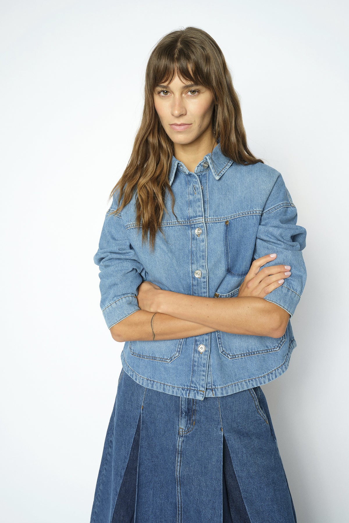 MMOline Enk Shirt Blue - 182720