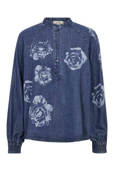 MMOva Dinem Blouse DARK BLUE - 176630 Thumbnail