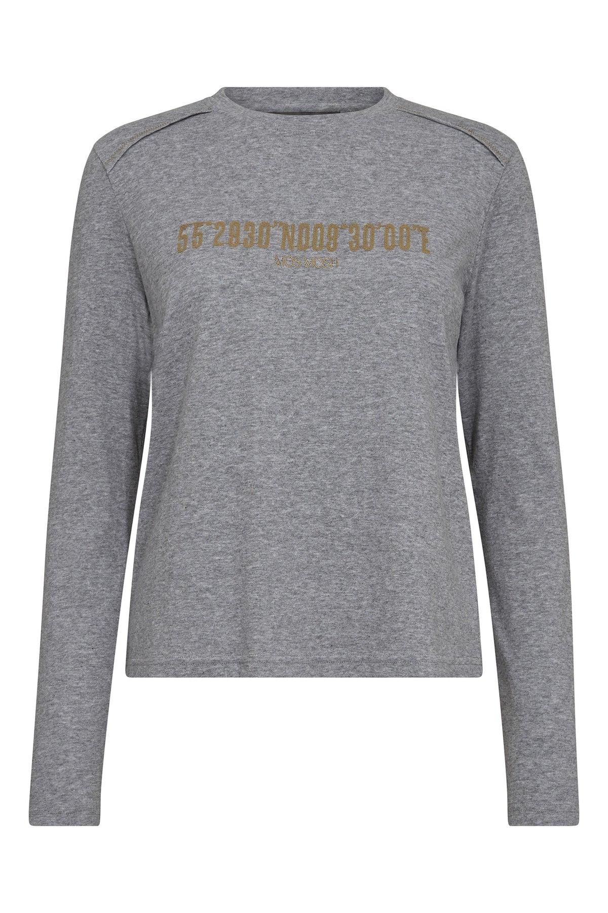 MMPaige O-LS Tee Grey Melange - 174030