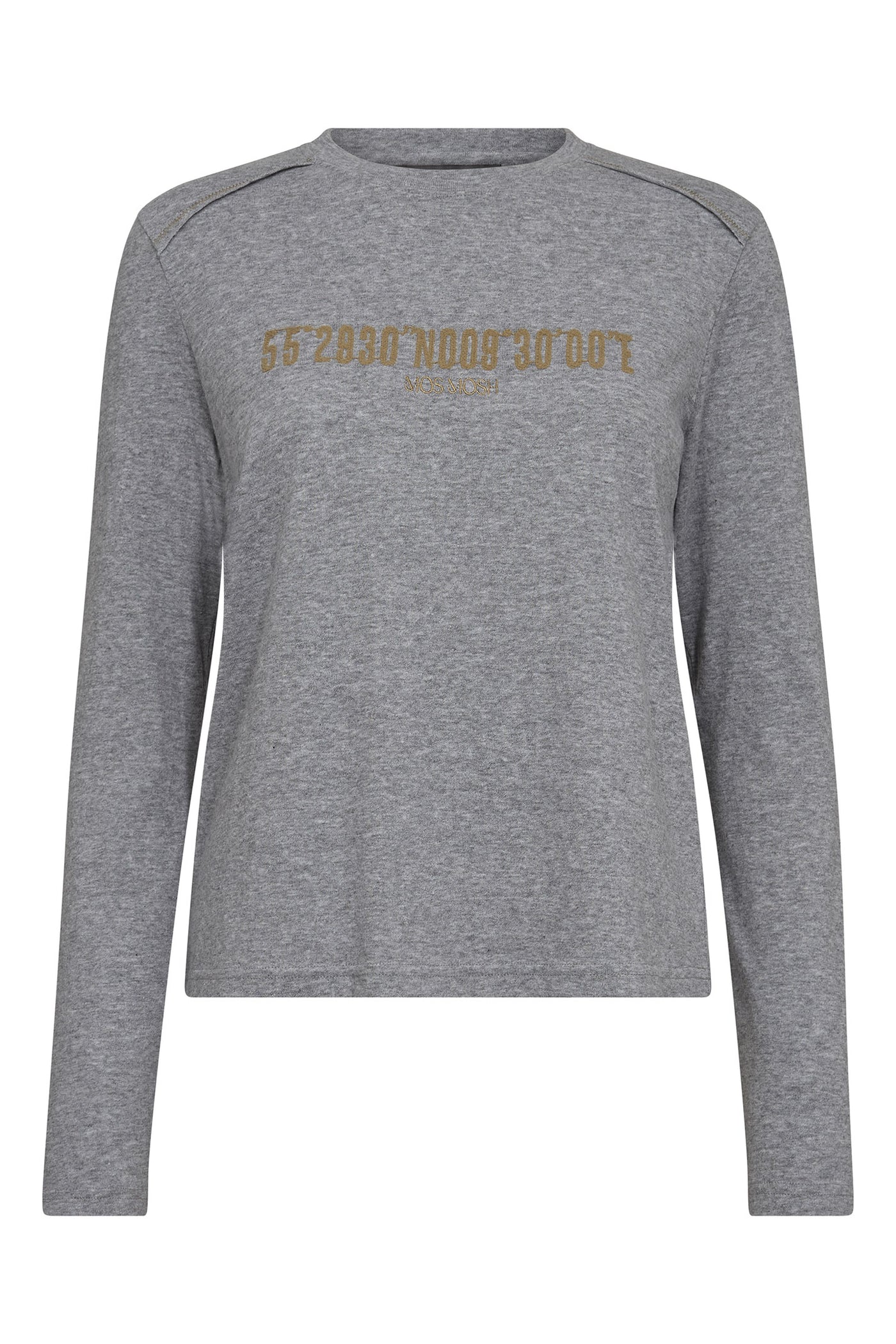 MMPaige O-LS Tee Grey Melange - 174030