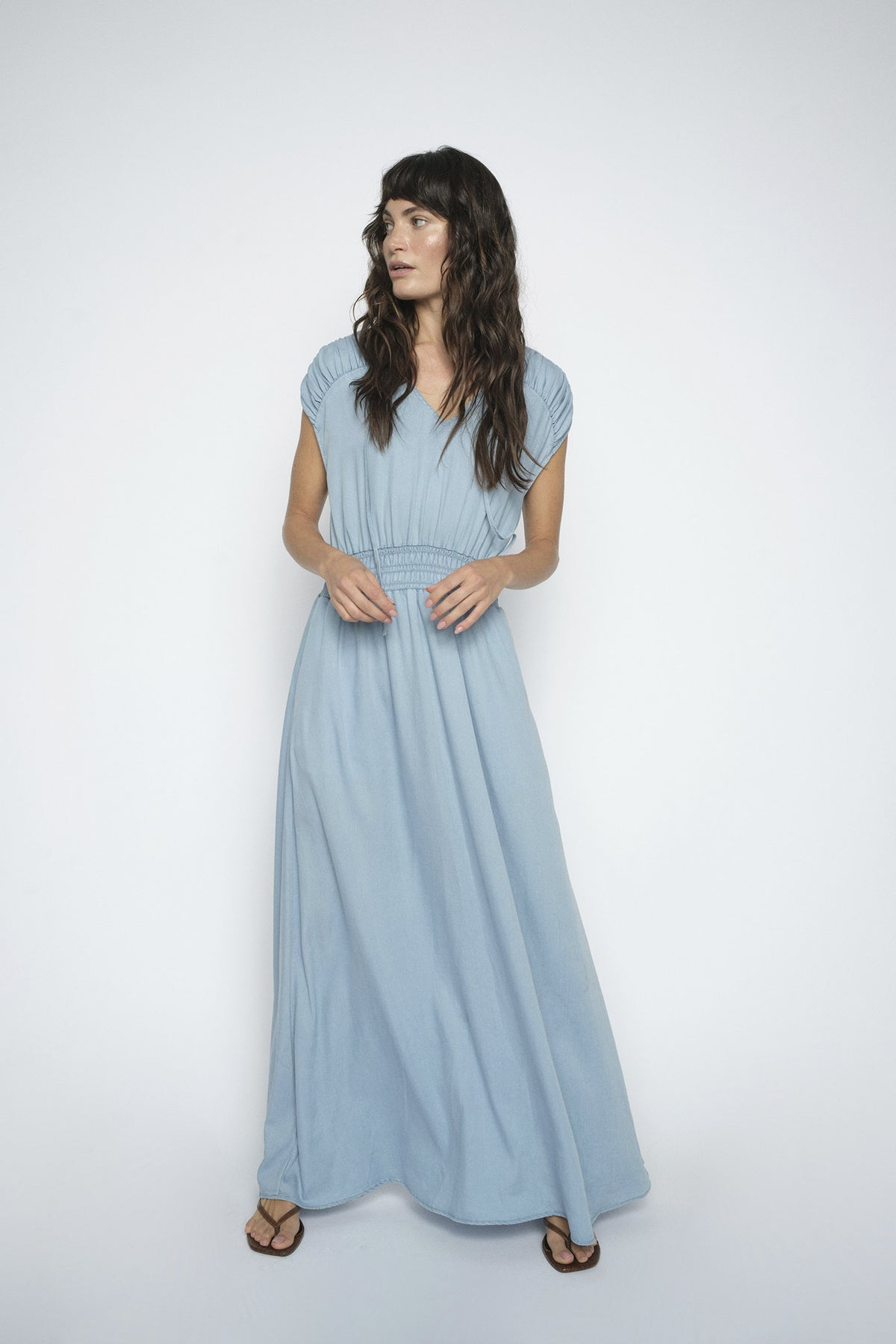 MMPaola Softy Dress Light Blue - 179510