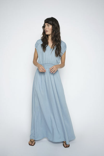 MMPaola Softy Dress Light Blue - 179510 Thumbnail