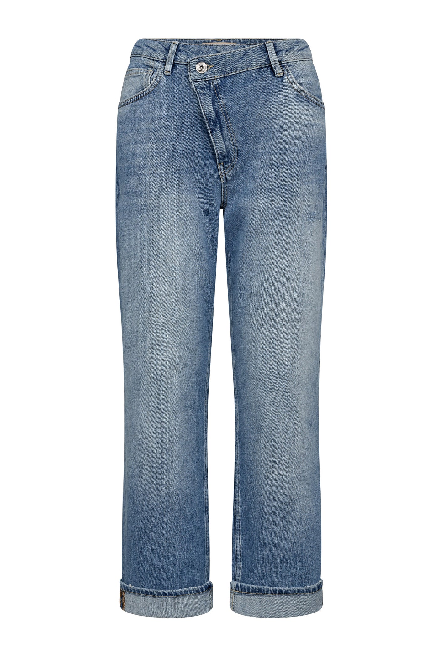 MMRachel Slanted Jeans Mid Blue - 178150