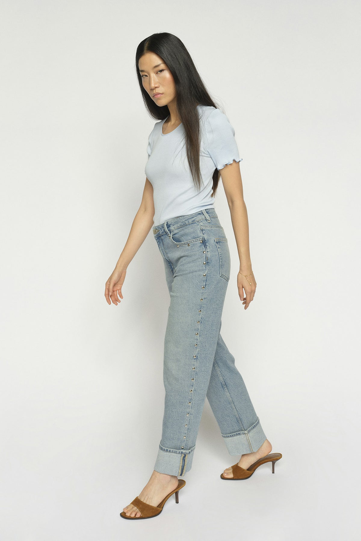 MMRachel Studs Jeans Light Blue - 178430