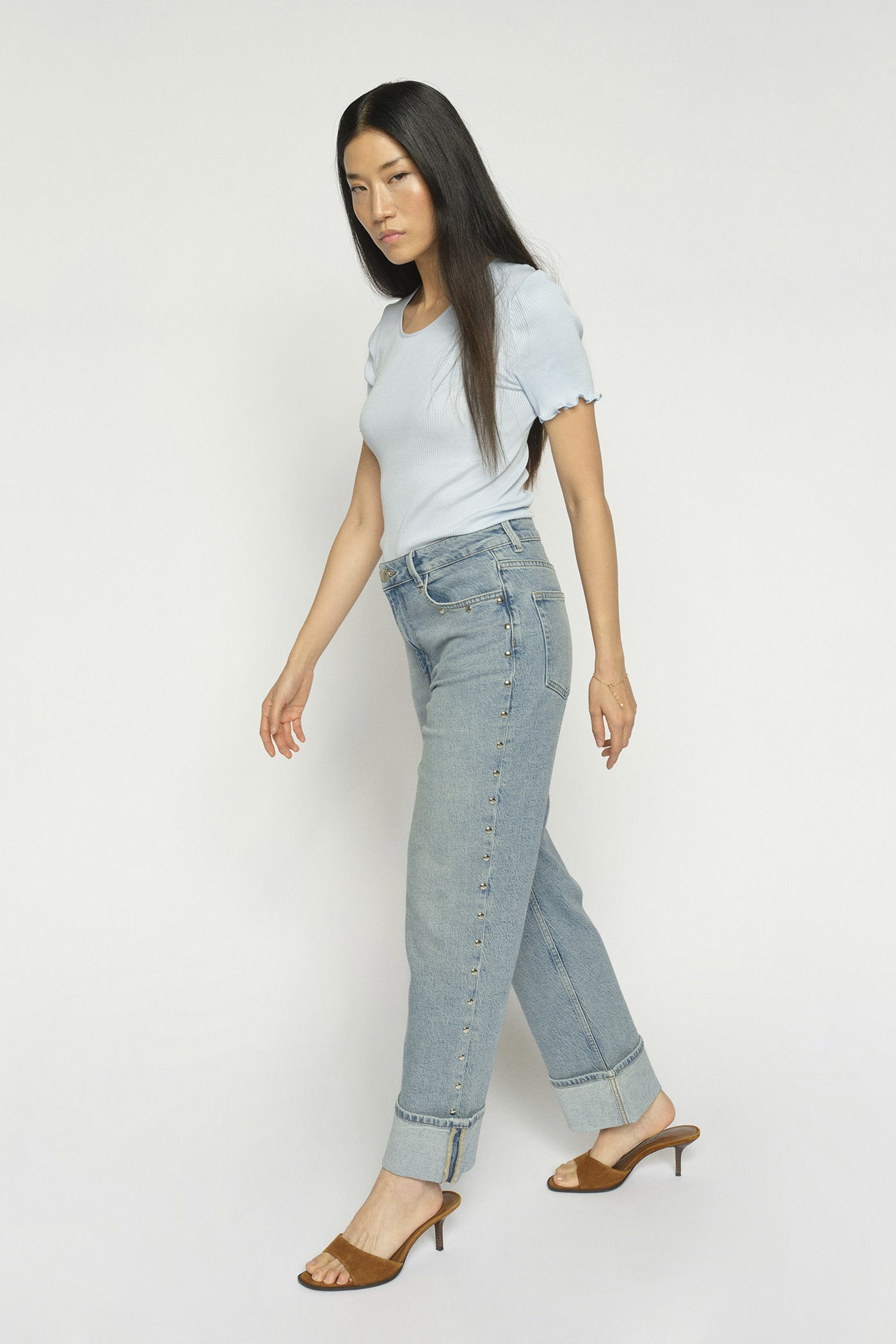 MMRachel Studs Jeans Light Blue - 178430