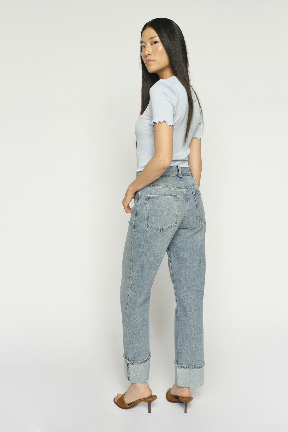 MMRachel Studs Jeans Light Blue - 178430