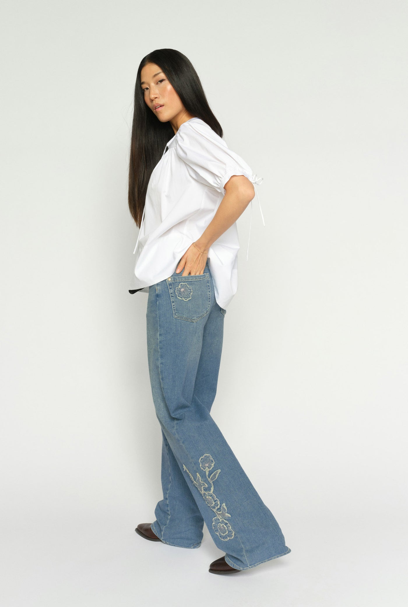 MMRelee Blossom Jeans Light Blue - 178370