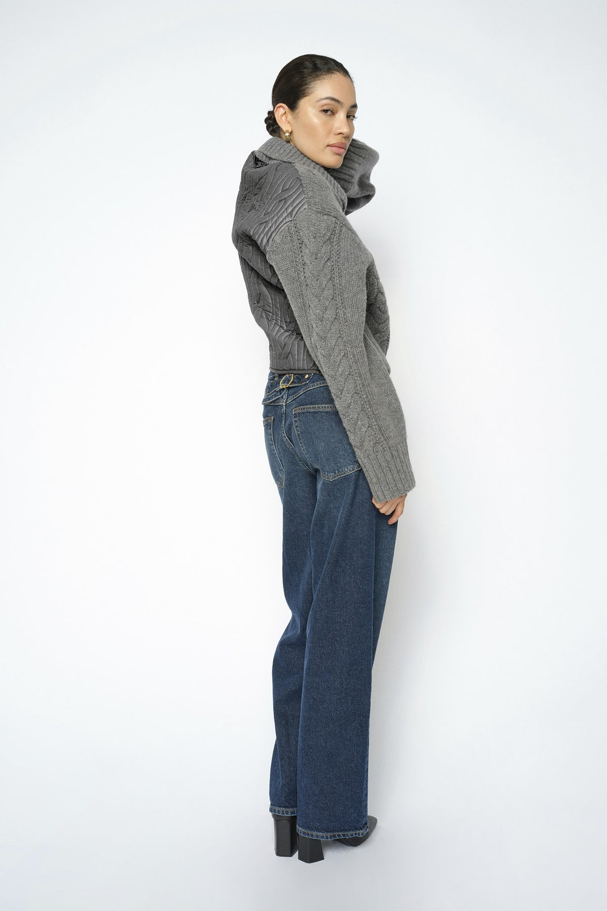 MMRelee Buckle Jeans DARK BLUE - 180940