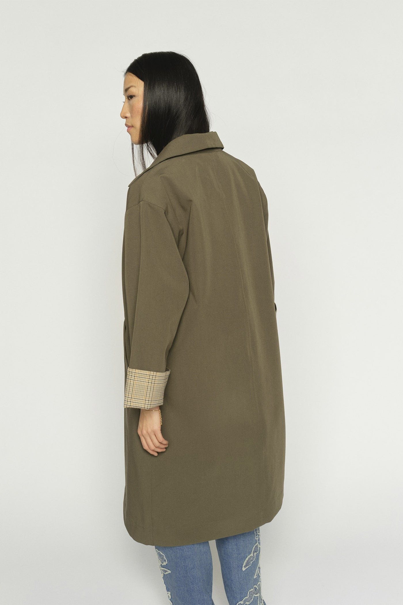MMRiko Bora Trenchcoat Olive night - 178210