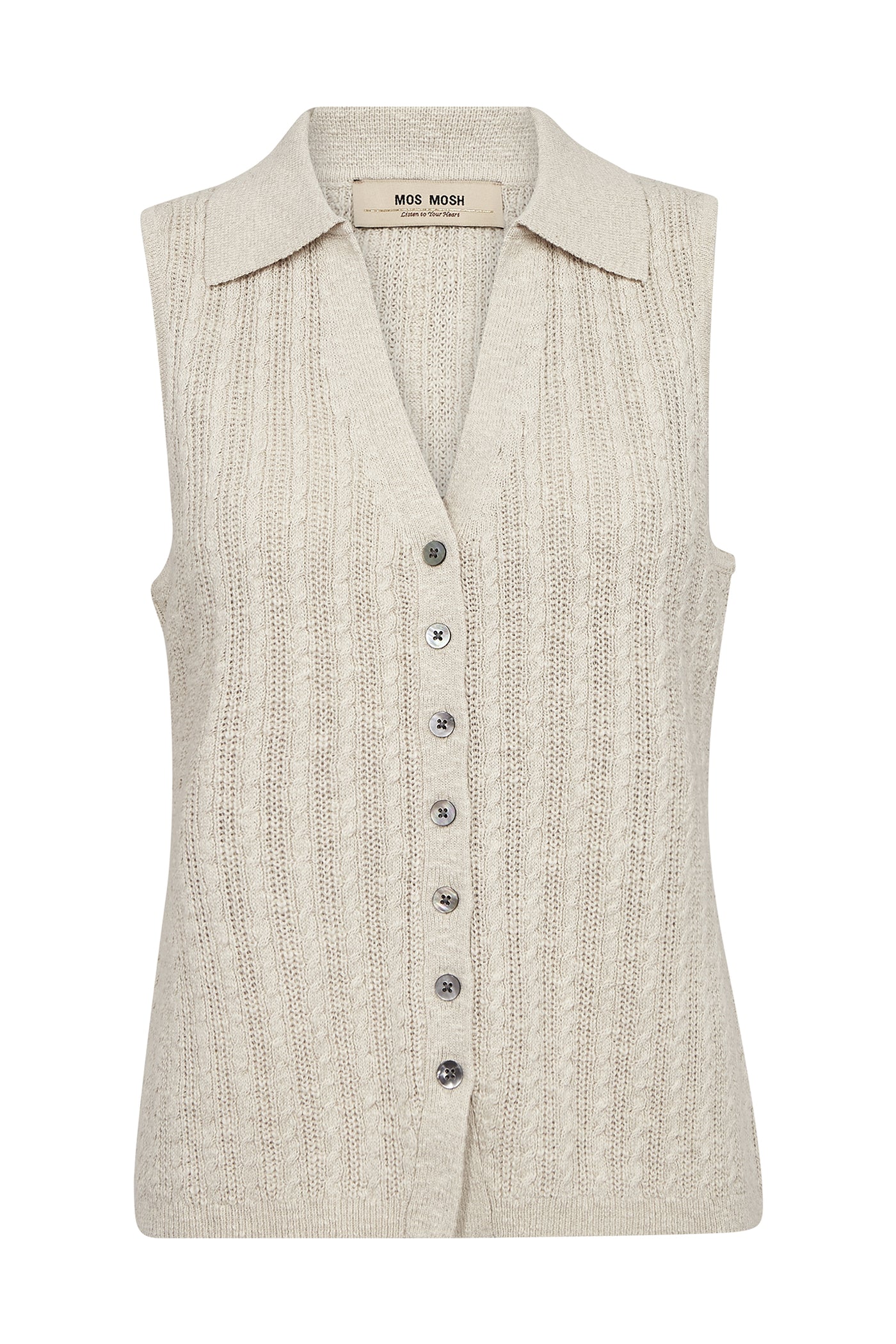 MMRinja Marisol Line Knit Top ECRU - 177720