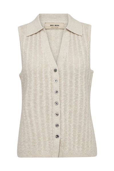 MMRinja Marisol Line Knit Top ECRU - 177720 Thumbnail