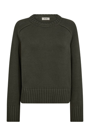 MMRola Bine Crewneck Knit Olive night - 176210