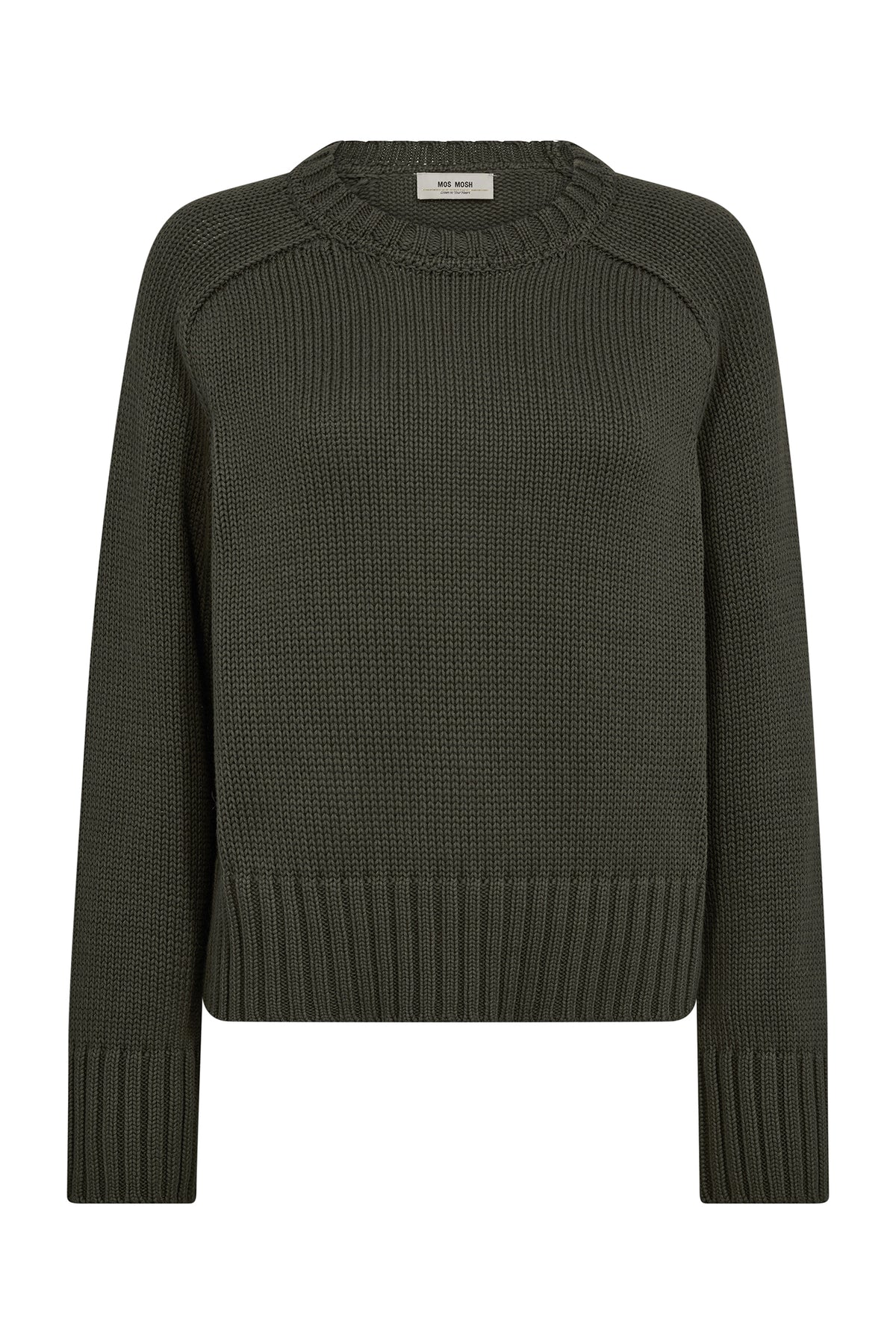 MMRola Bine Crewneck Knit Olive night - 176210