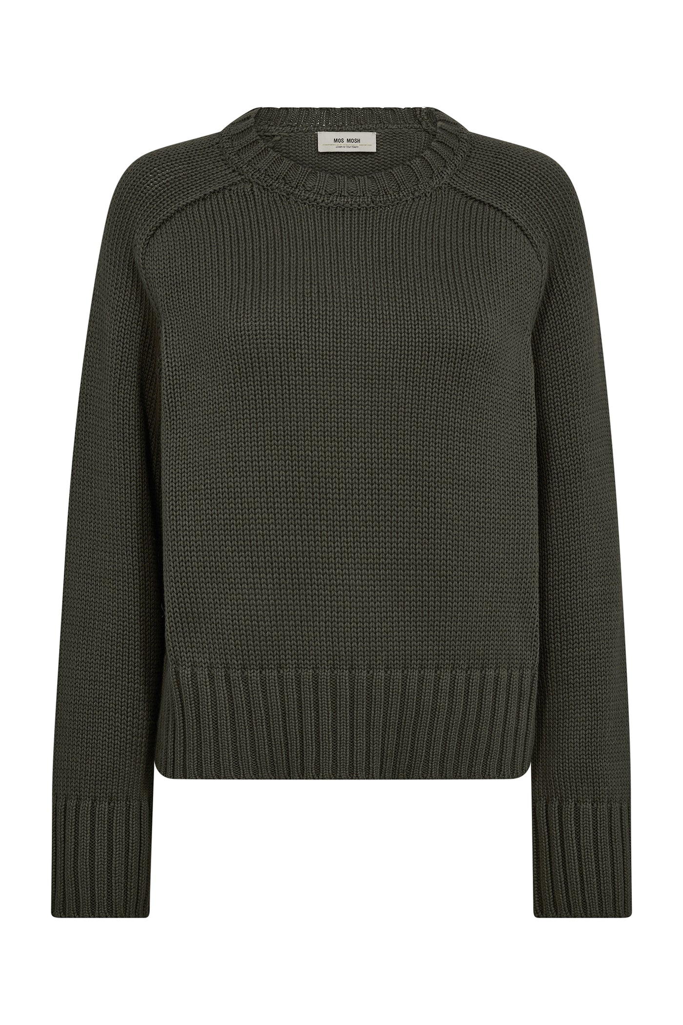 MMRola Bine Crewneck Knit Olive night - 176210