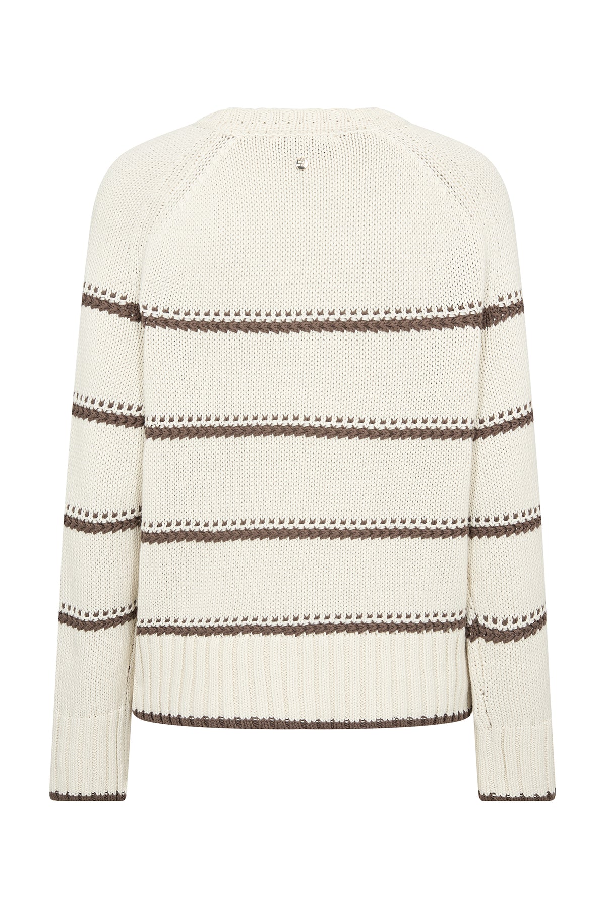 MMRola Bine Stripe Crewneck Kn Coffee Quartz - 176680