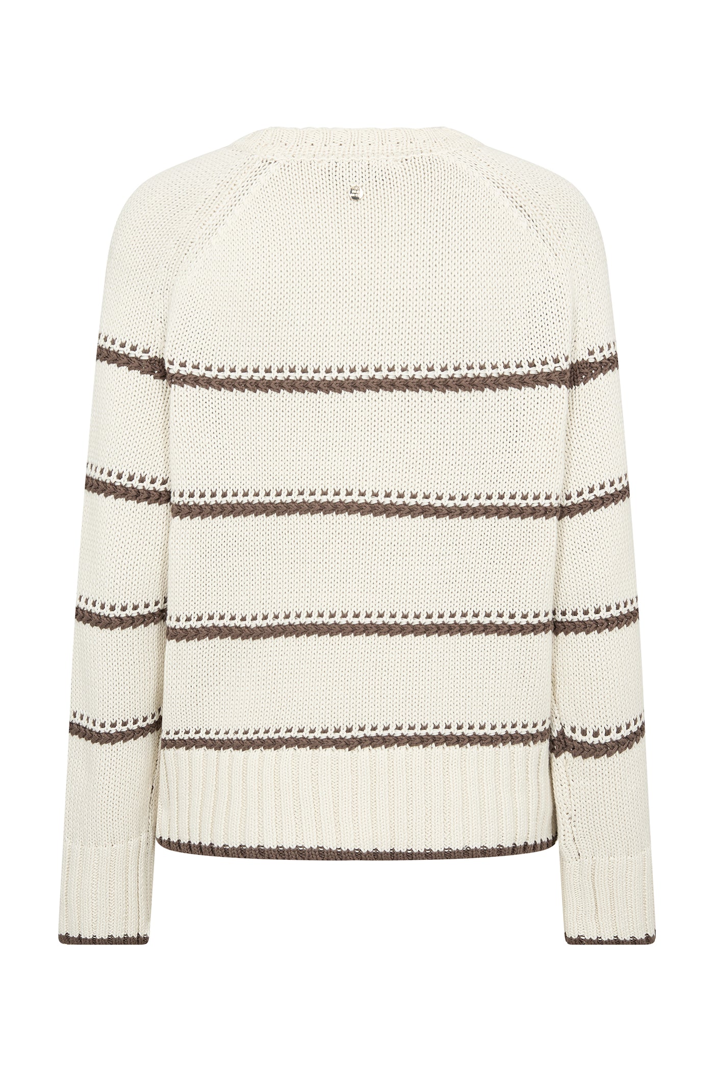 MMRola Bine Stripe Crewneck Kn Coffee Quartz - 176680