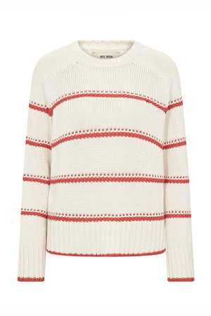 MMRola Bine Stripe Crewneck Kn Spicy Orange - 176680