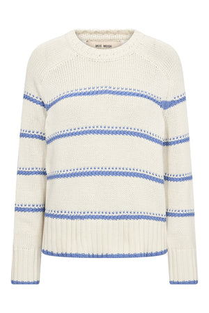 MMRola Bine Stripe Crewneck Kn ULTRAMARINE - 176680