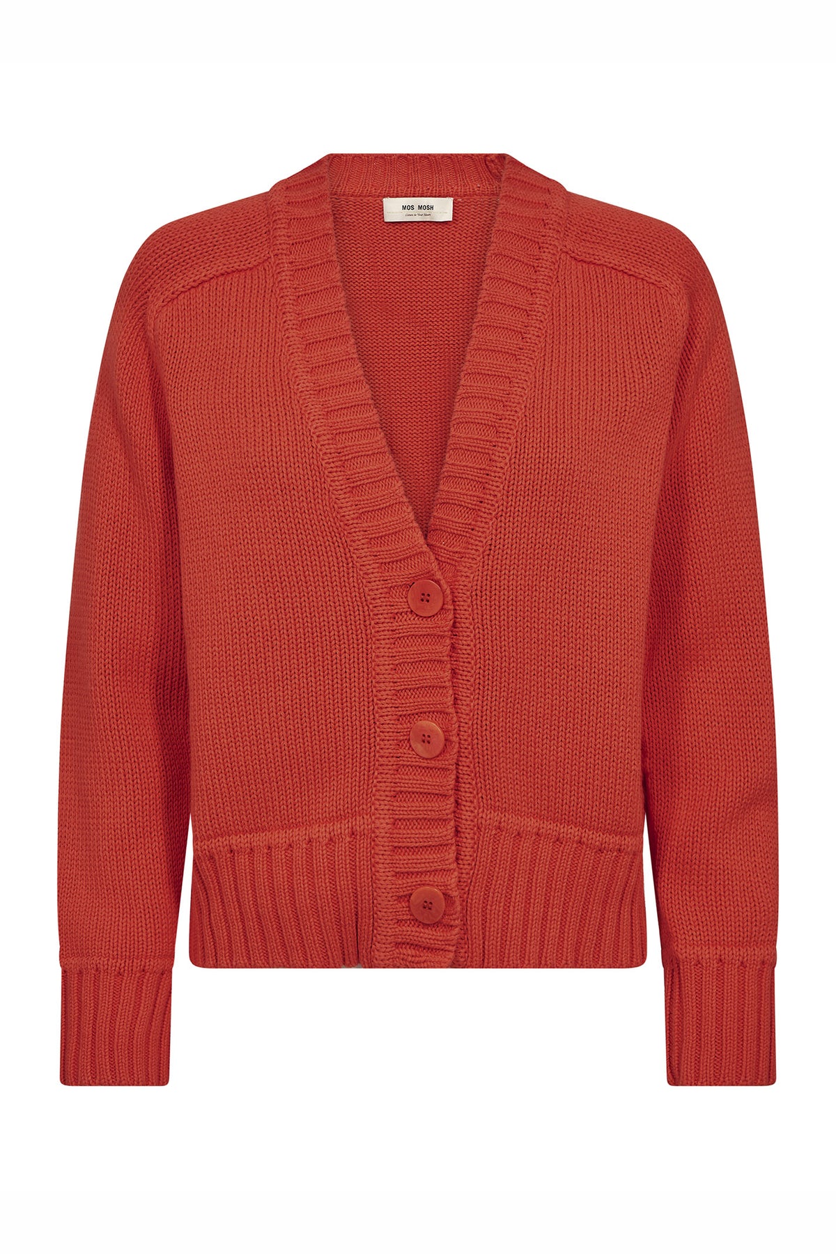 MMRola Bine V-Neck Knit Cardig Spicy Orange - 176690