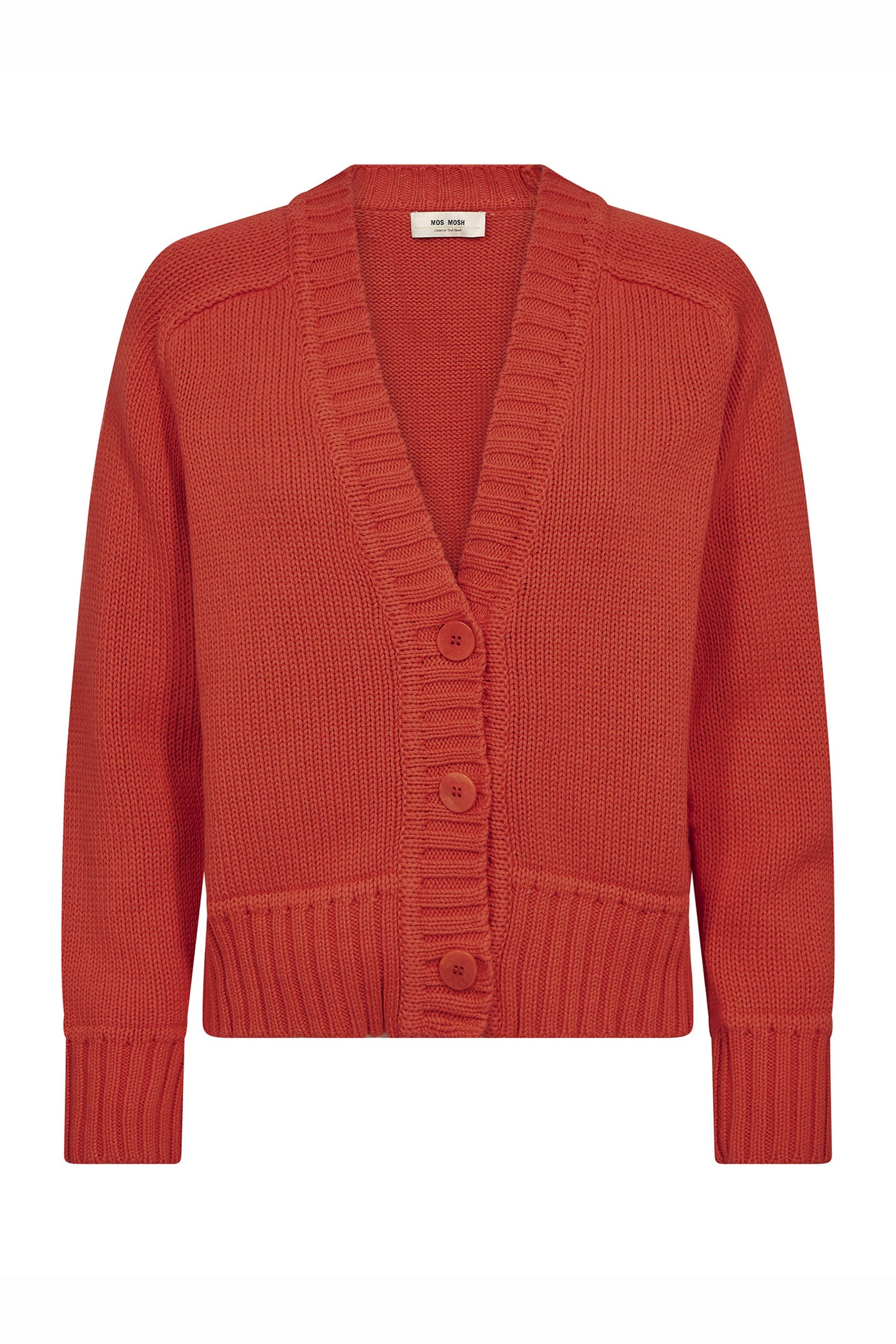 MMRola Bine V-Neck Knit Cardig Spicy Orange - 176690