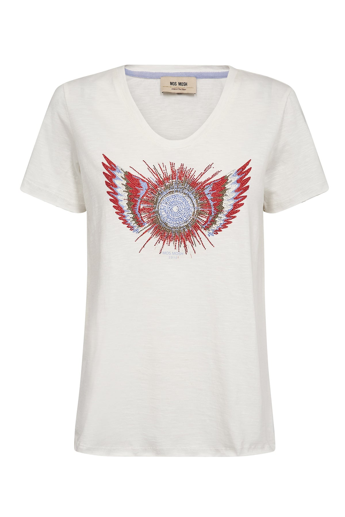 MMRomi Gethi O-SS Glam Tee ECRU - 176780