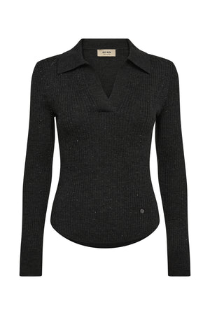 MMRonika Wool Knit Polo Phantom - 175380
