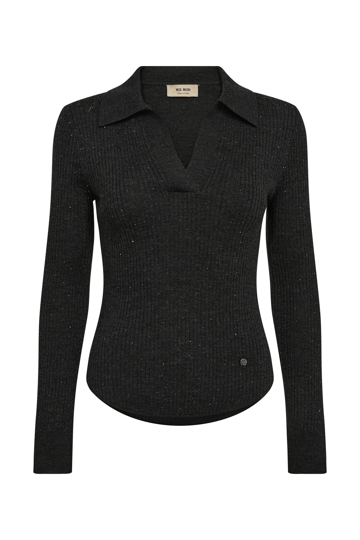 MMRonika Wool Knit Polo Phantom - 175380