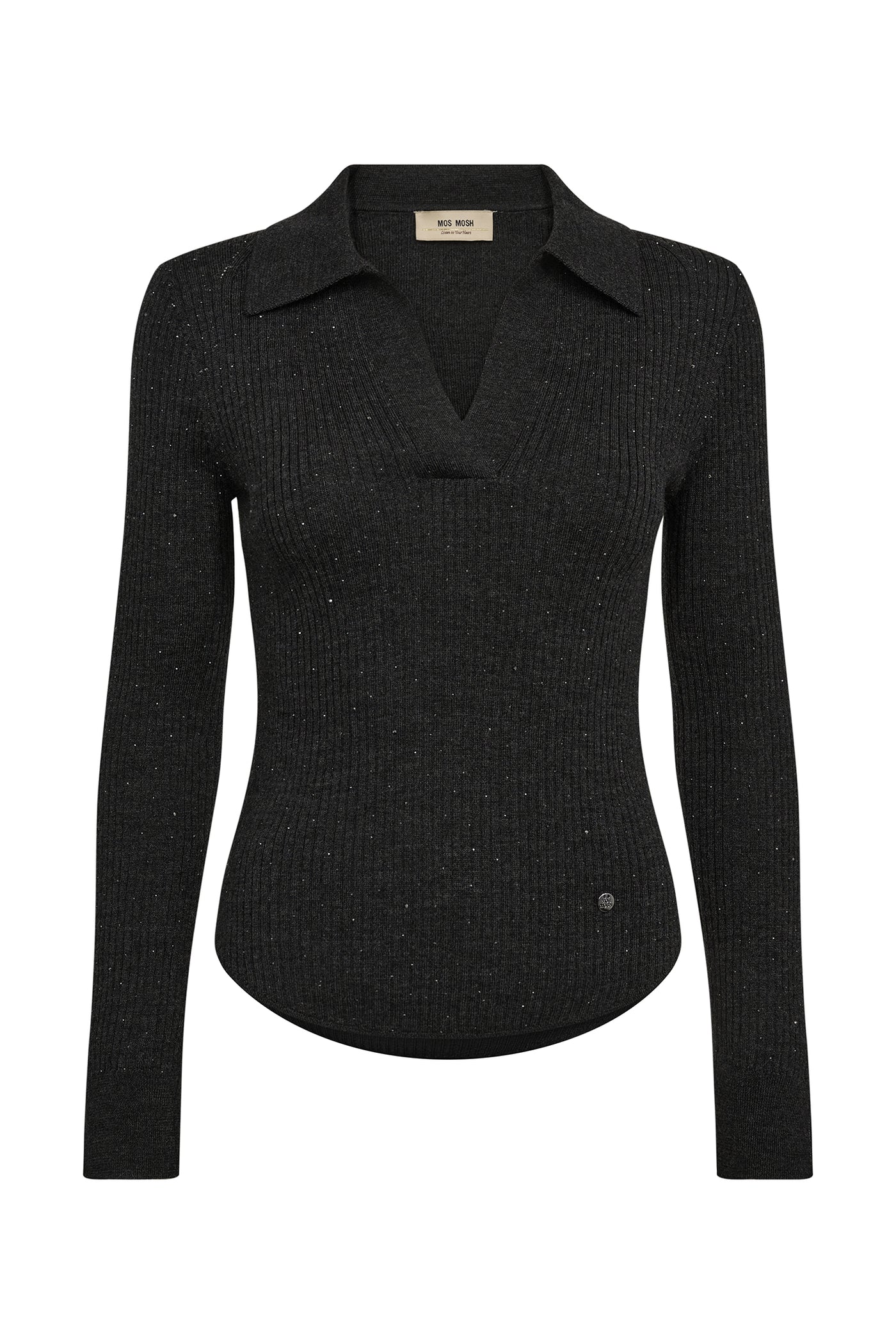 MMRonika Wool Knit Polo Phantom - 175380