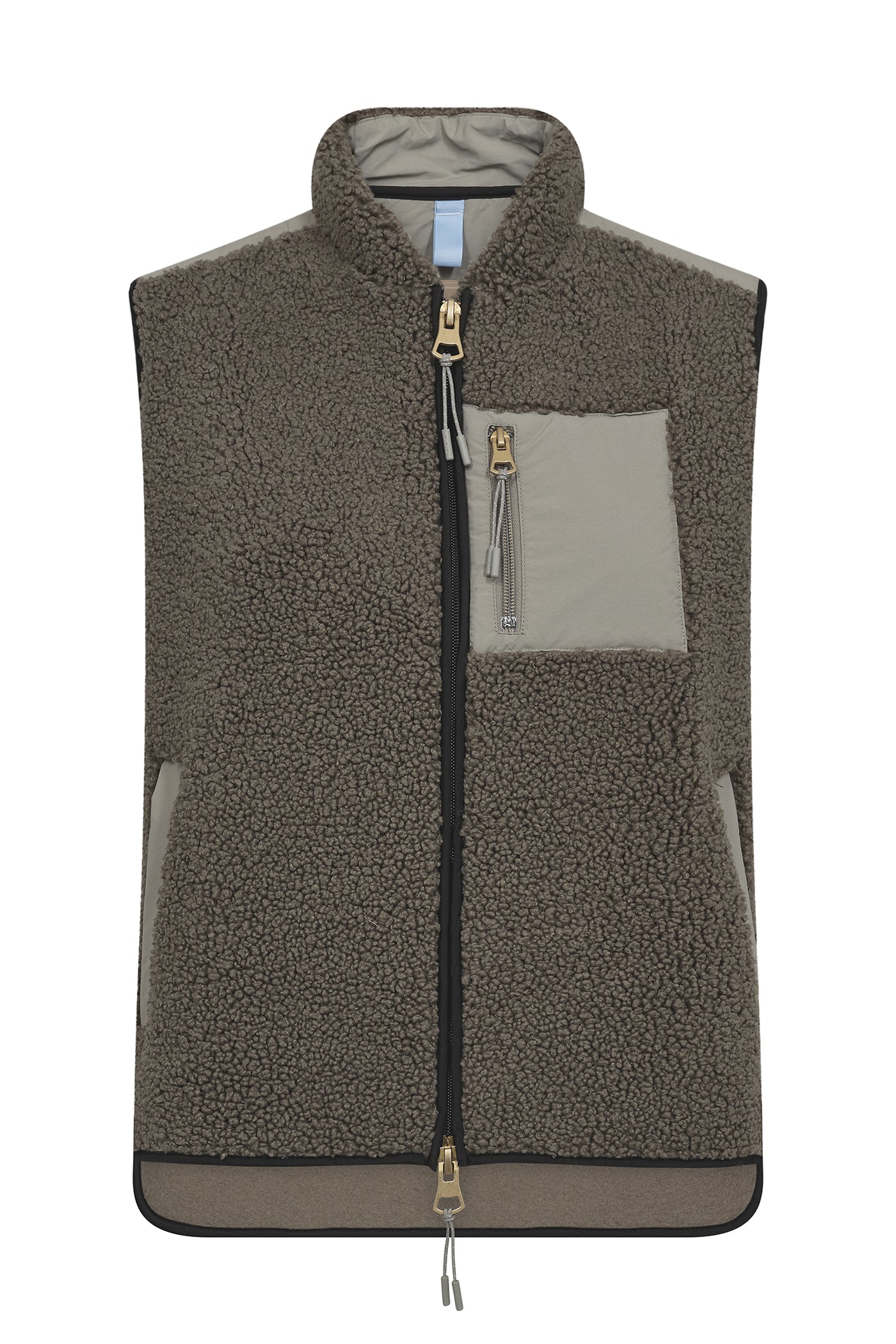 MMRowe Eli Teddy Vest Dusty Olive - 179570