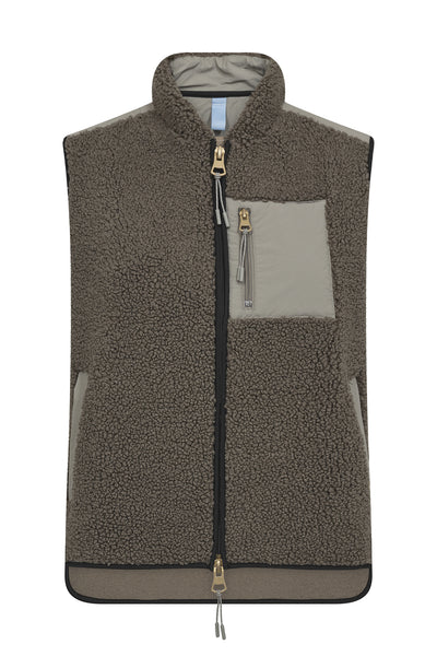 MMRowe Eli Teddy Vest Dusty Olive - 179570 Thumbnail