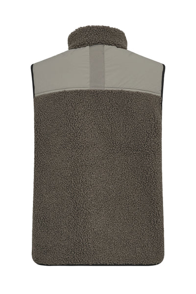 MMRowe Eli Teddy Vest Dusty Olive - 179570 Thumbnail