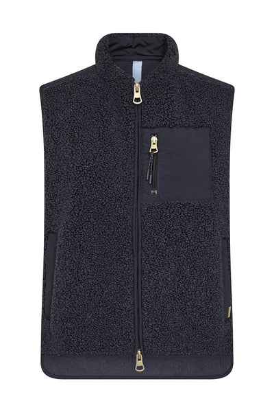 MMRowe Eli Teddy Vest Salute Navy - 179570 Thumbnail