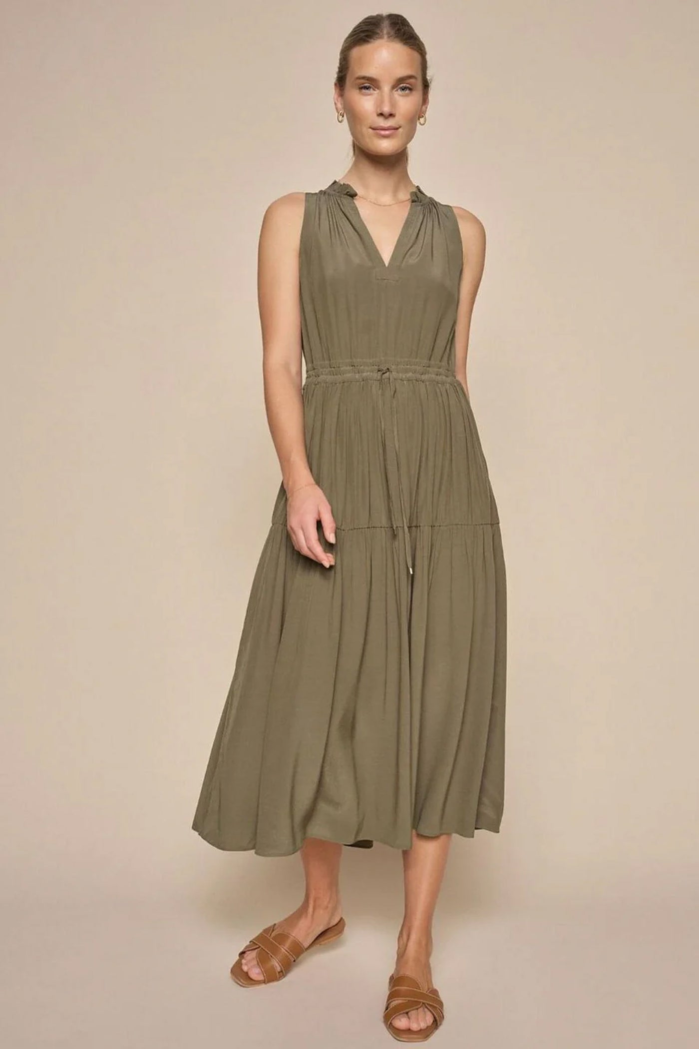 MMSabri SL Solida Dress Dusty Olive