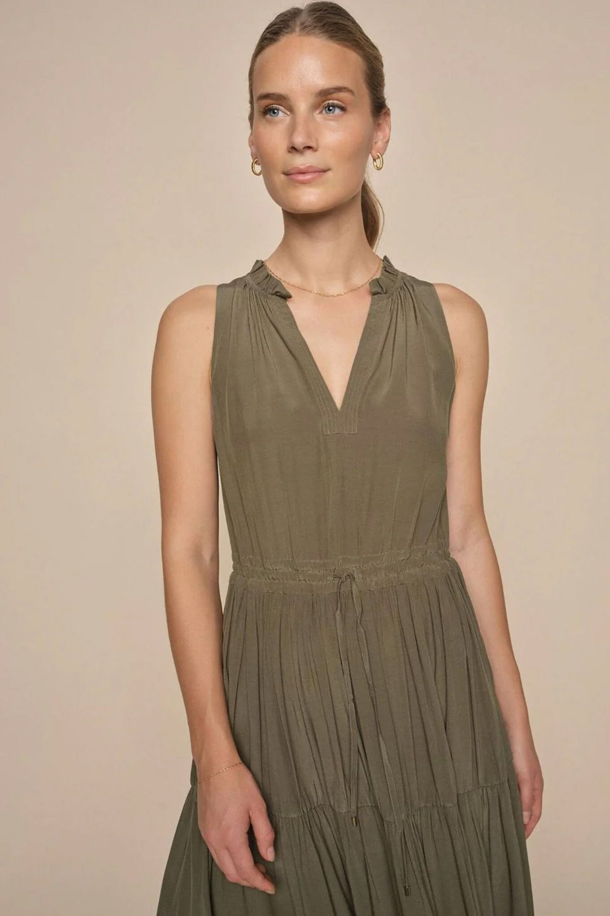 MMSabri SL Solida Dress Dusty Olive