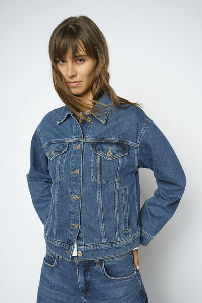 MMSaima Authentic Jacket Blue - 184850 Thumbnail